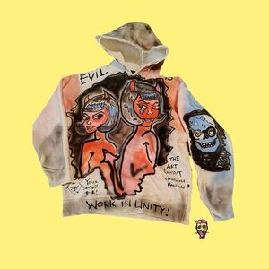 Graphic Hoodie with Artistic Design
